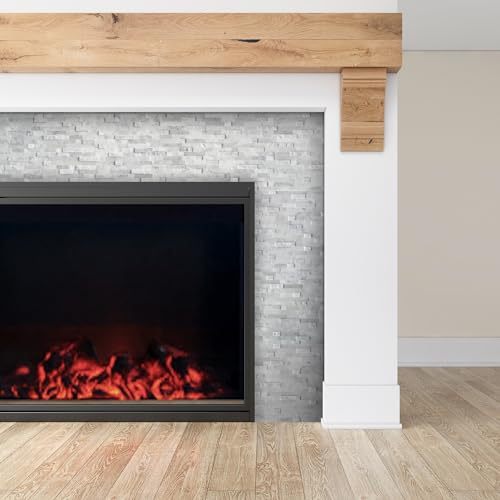 SUNWINGS 5-Sheet Peel and Stick Mosaic Natural 3D Stone Self Adhesive Marble Tiles, 11.5" x 10.7" Stick on Backsplash for Kitchen Bathroom Fireplace Vanity, Mixed Gray - color: Mixed Gray