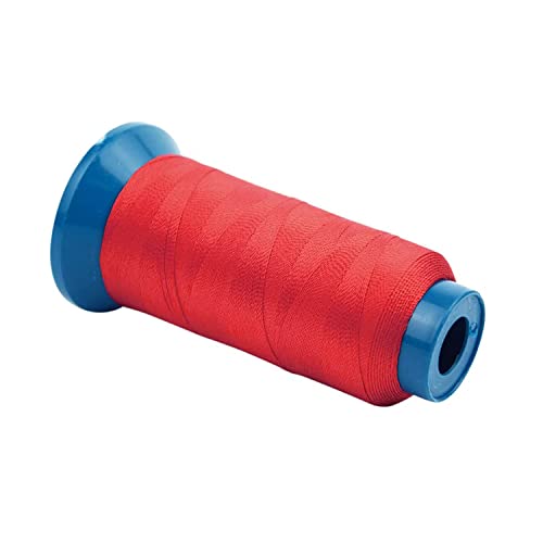 Hair Weaving Thread with C/J/I/T Needles 1200 Yards 250 D Strength Polyester Thread Sewing Thread for Making Wigs Hair Extension Kit (Red) - color: Red