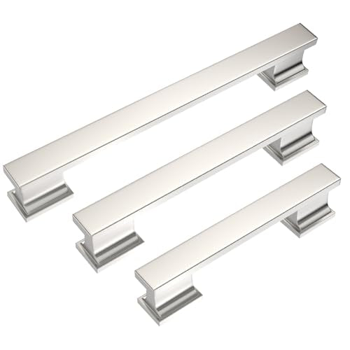 COTYKILEY 10 Pack 10 Inch(256mm) Brushed Satin Nickel Cabinet Handles Kitchen Cabinet Pulls Cabinet Door Handles Kitchen Cabinet Hardware - color: Brushed Satin Nickel, size: 10" Hole Center(256MM)