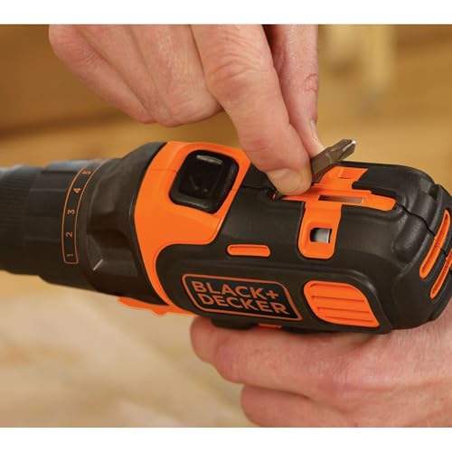 BLACK+DECKER 20V MAX Matrix Quick Connect System, Cordless Lithium Power Drill and Driver, Battery Included (BDCDMT120C) - style: Drill Kit (Orange)