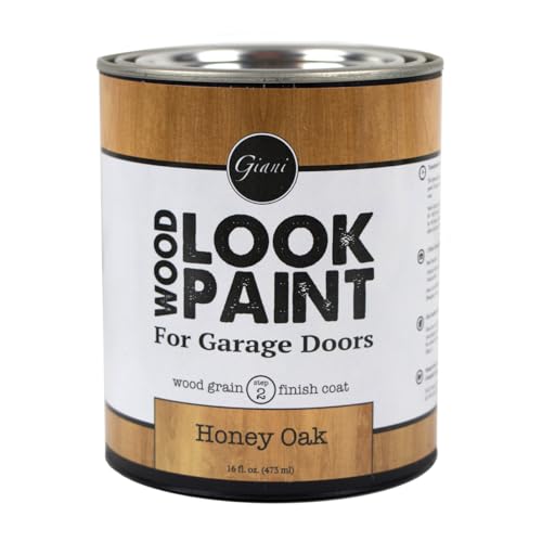 Giani Wood Look Paint for Garage Doors- Step 2 Wood Grain Finish Coat, Pint (Honey Oak) - color: Honey Oak