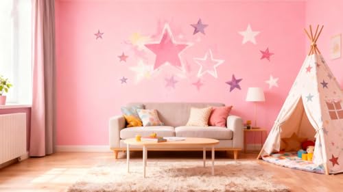 TIAMECH A4 Reusable Shinning Star Stencil for Painting - style: Shinning Stars