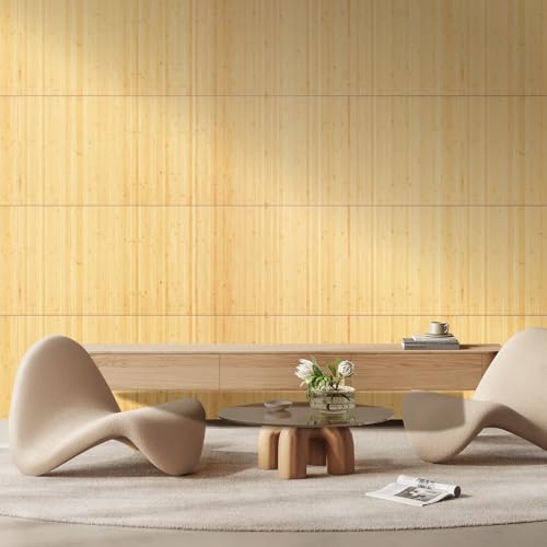 OUZUGIE 1 Pack 96x24 Inch Natural Bamboo Wall Panel - color: Carbonized, size: 24" x 96"