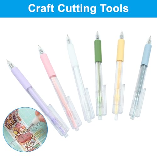 6Pcs Knife Pen Craft Cutting Tools, 6 Color