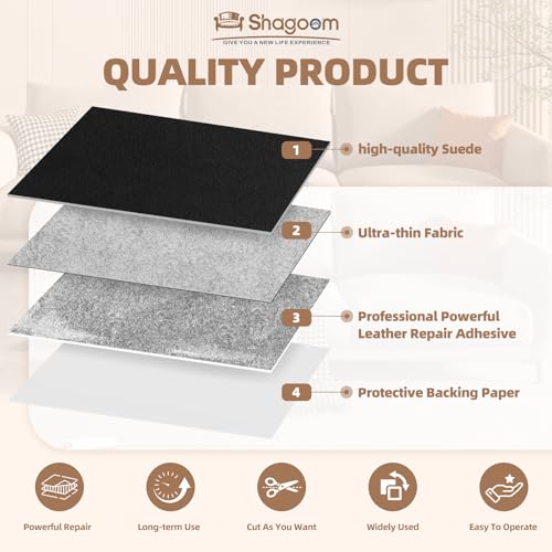 Fabric Repair Tape, Self-Adhesive Couch Patch for Furniture, Cloth - color: Suede Brown, size: 3.5X79 Inch