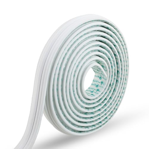 Trimold 196.8" x 0.9" Lightweight Peel and Stick Chair Rail Molding, Flexible Accent Wall Trim for Home Decoration & Protection - size: 196.8"L x 0.9"W