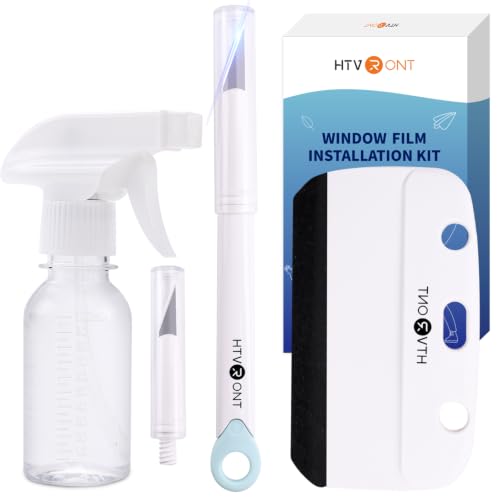 HTVRONT Window Privacy Film Kit - 4 Pcs Tint Kit for Home Glass & Windows