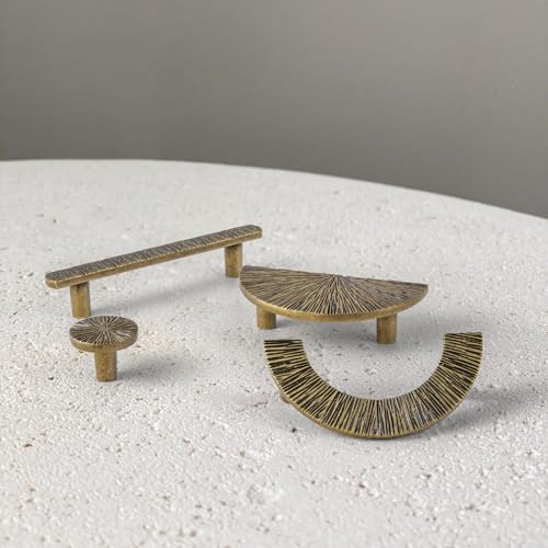 Goo-Ki 5 Inch(128 mm) Hole Centers Luxurious & Sturdy Zinc Alloy Cabinet Handls,Antique Brass Cabinet Pulls for Kitchen,Drawer,Cupboard & Wardrobe,6 Pack - color: Antique Brass, size: 5.0 inch (128 mm) Hole Centers, style: Pulls With No Backplate