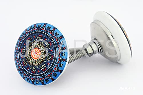 JGARTS 20 x Mix Vintage Look Flower Ceramic Knobs Door Handle Cabinet Drawer Cupboard Pull Mandala Xfer New