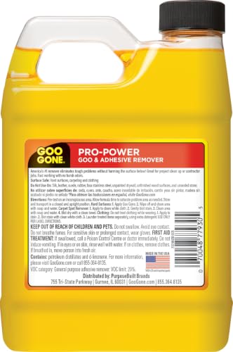 Goo Gone Pro-Power - 32 Ounce & Sticker Lifter - Professional Strength Adhesive Remover, Removes Stickers, Tape, Grease and More