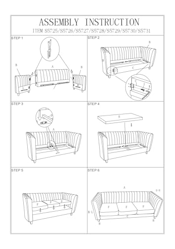 Container Furniture Direct Cavira Luxury Velvet Couch for Living Room with High Density Foam, Soft Fabric Upholstery, Removable Cushions and Solid Wood Legs, 83'' Wide 3 Seater Sofa, Green - color: Green, size: Sofa