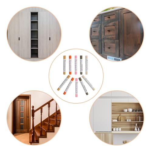 uxcell 3Pcs Furniture Repair Crayons Wood Wax Filler Stick, White - color: White