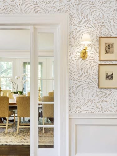 Boho Peel and Stick Wallpaper Beige Neutral Farmhouse Contact Paper - color: Beige Watercolor, size: 17.3" x 78.7"