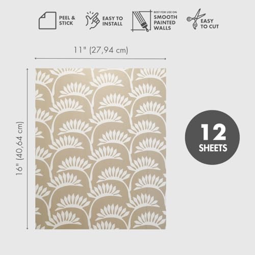 Peel and Stick Wallpaper Sheets, Fantastic, 12-Pack - style: Fantastic