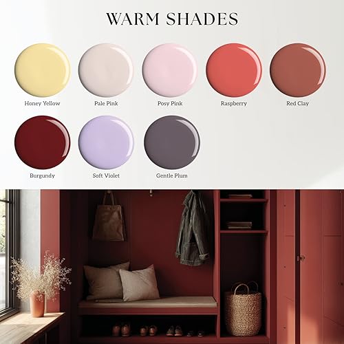 Evolve Interior Paint & Primer, Four Sheens, 1-Gallon & 5-Gallon, Designer Curated Color Palette – One-Coat Coverage, Excellent Hide, Low VOC, Low Odor, Washable Paint for Walls, Ceilings & Trim - Semi-Gloss Sheen (Balanced Beige, 1-Gallon (128 fl. Oz.))