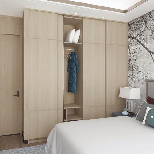 15.7"x196" Beige Wood Contact Paper Wood Grain Peel and Stick Wallpaper - size: 15.7" x 196.9"