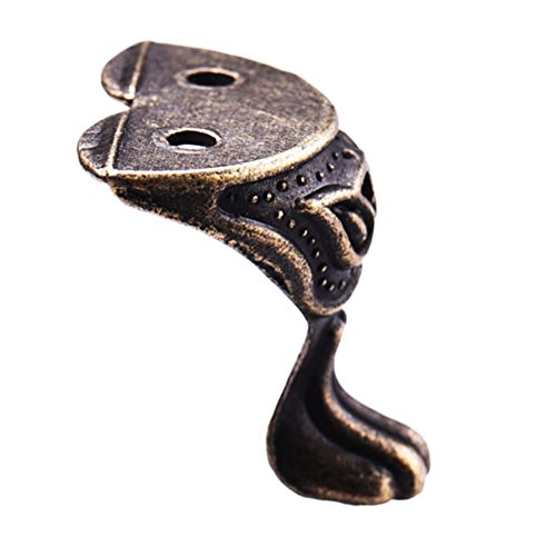 Antique Brass Box Feet 4 Pcs Zinc Alloy Legs for Jewelry Boxes