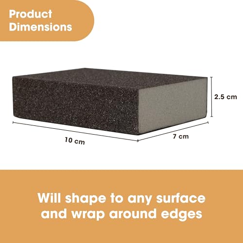 Furniture Clinic Sanding Blocks, Sand and Polish Wood Surfaces, 4 Pack - style: Sanding Sponge