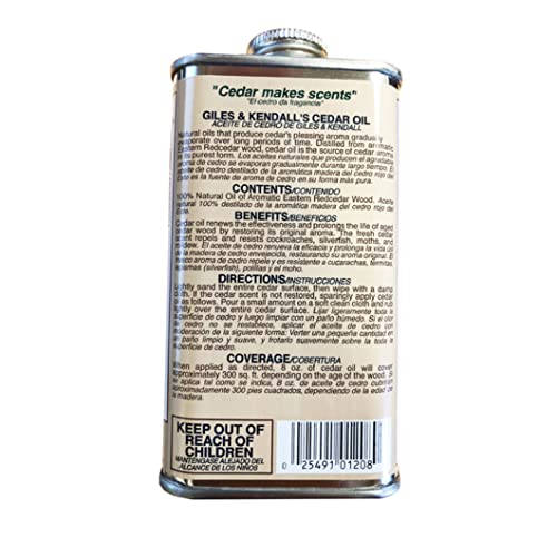 Cedar Oil 8 OZ CAN (A) - size: 8 Fl Oz (Pack of 1)