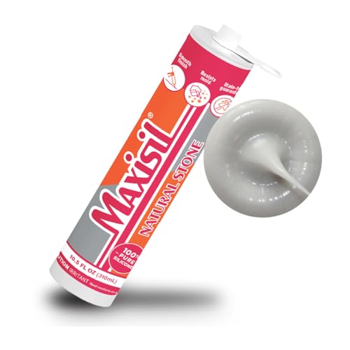 Maxisil Natural Stone Silicone Sealant 10.4 oz - N11 Light Grey, RDX1001LG - color: N11 Light Grey