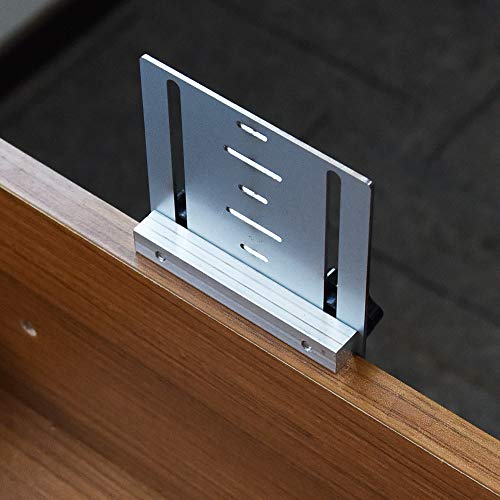 Mousike Cabinet Pull Metal Template, Handle Drill Mounting Template for Cabinet Doors and Drawers(Silver,1Pack)