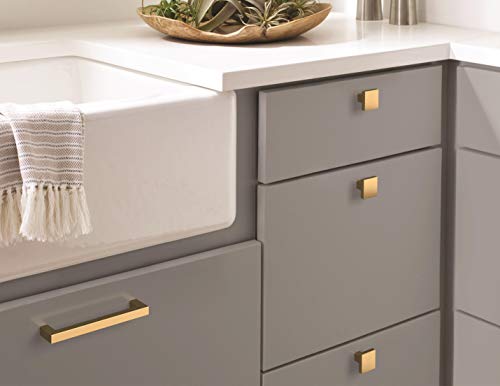 Amerock | Cabinet Pull | Champagne Bronze | 5-1/16 inch (128 mm) Center-to-Center | Monument | 2 Pack | Drawer Pull | Cabinet Handle | Cabinet Hardware - color: Champagne Bronze, size: 5-1/16 inch (128mm) Center-to-Center (Pack of 2)