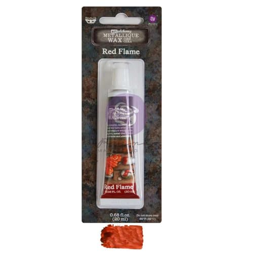 Prima Marketing INC Finnabair Art Alchemy Metallique Wax .68 Fluid Ounce-Red Flame