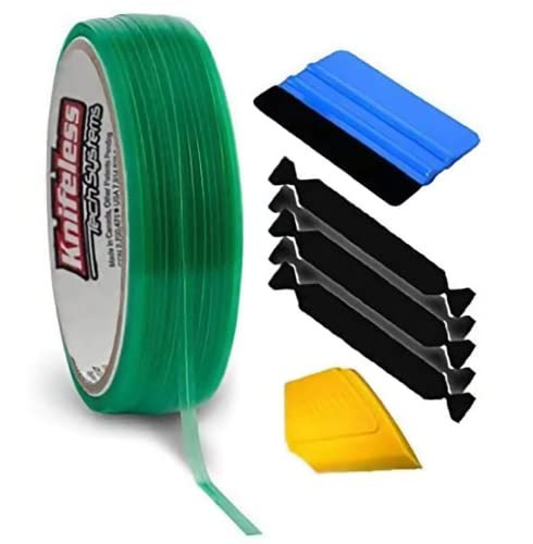 VViViD Knifeless Vinyl Wrap Cutting Tape Finishing Line 10M Plus 3M Toolkit (10m (30ft) roll + Detailer) - size: 10m (30ft) roll + detailer