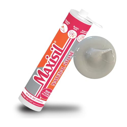 Maxisil Natural Stone Silicone Sealant 10.4 oz - N12 Pearl Grey, RDX1001PG - color: N12 Pearl Grey