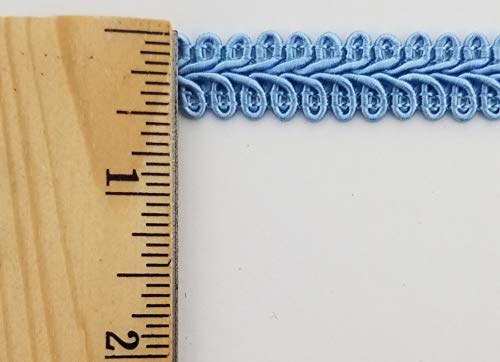 1/2" Chinese French Braid Gimp Trimming - 10 Continuous Yards - Many Colors! (Ant. Blue) - color: Ant. Blue