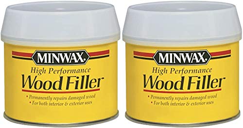 Minwax 21600000 High-Performance Wood Filler, 12-Ounce Can 2 Pack