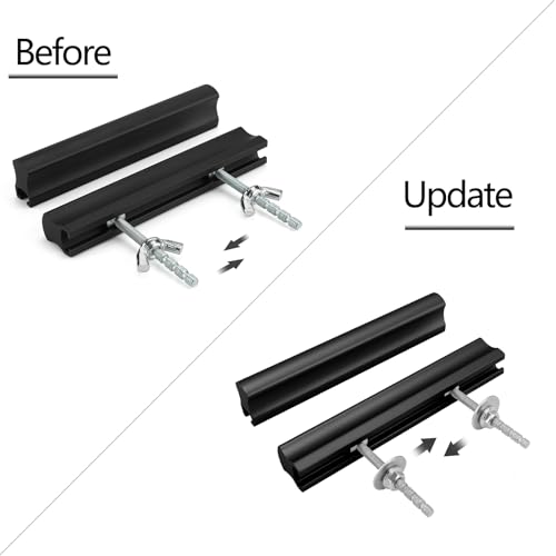 Peaha 10 Pack Adjustable Black Cabinet Drawer Pulls Overall Length 8-13/16" - color: Black, size: 2"-8.8"(50mm-224mm)