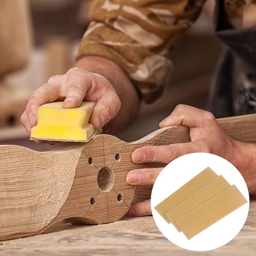 HARFINGTON 100pcs Micro Sander Paper 240 Grit 3.5x1.2 Inch Mini Sanding Sheets Strips Hook Loop Sandpapers for Wood Metal Small Projects Tight Spaces Polish Work - size: 3.5 x 1.2 inches
