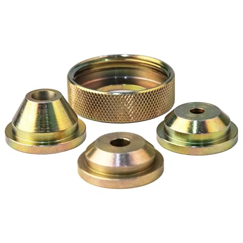 Solid Brass Texture Sprayer Orifice Tip Set,3 Nozzle Tips,1 Threaded Collar