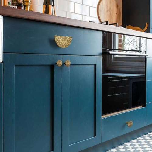 Goo-Ki 2.5''(64 mm) Hole Centers Luxurious & Sturdy Zinc Alloy Cabinet Handls,Antique Brass Cabinet Pulls for Kitchen,Drawer,Cupboard & Wardrobe,6 Pack - color: Antique Brass, size: 2.5'' Hole Centers
