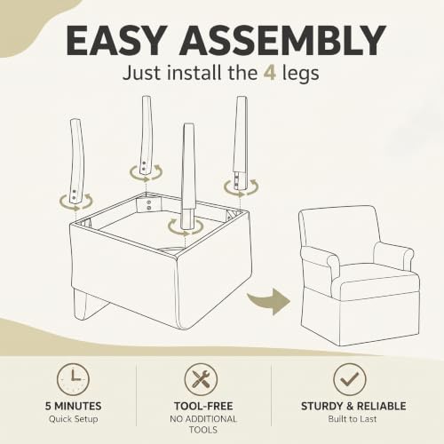 Arm Dining Chair Fabric Long Skirt Slipcovered High Back Upholstered Dinner - color: Brown, size: 2 PCS