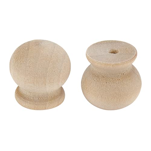 Oedema 20PCS Wooden Mini Furniture Knobs 0.7"×0.7" - style: Style 2,18*18mm,20pcs