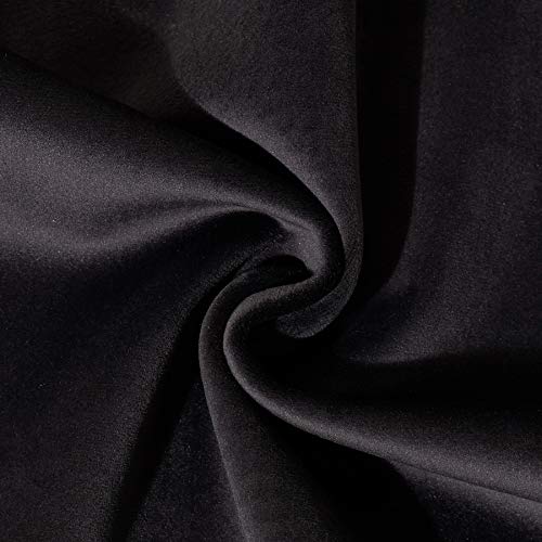 55 Inch Wide Solid Heavy Upholstery Soft Velvet Fabric Color Charcoal Grey by The Yard - color: Charcoal Grey