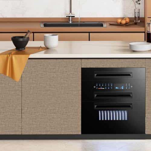 SOON AFTER Light Tan Modern Concrete Wallpaper Peel and Stick Contact Paper 23.6"x236" Self-Adhesive Removable Wall Paper Waterproof Vinyl for Room Walls Cabinets Furniture - color: Light Tan, size: 236" x 23.6"