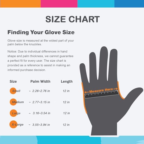Bamllum 3 Pairs Rubber Cleaning Gloves for Household - Reusable Dishwashing Gloves for Kitchen, Flexible Long-lasting & Waterproof (Small, Green+Red+Orange) - size: Small