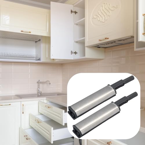 Magnetic Push Latch, 6 Pack, Grey
