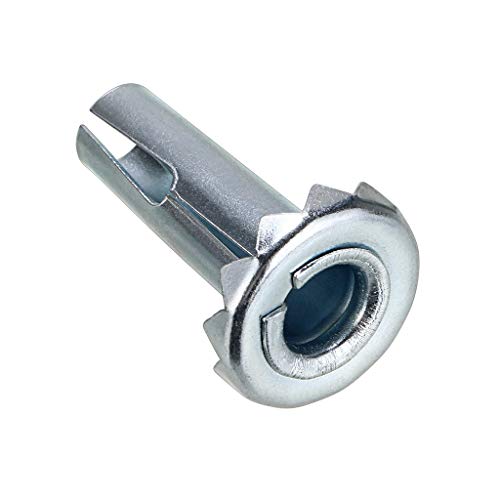 Skelang 12 Pcs Caster Sockets, Metal Stem Wheel Sleeve Insert for Grip Ring Caster, Chair Legs, Wooden Furniture Replacement