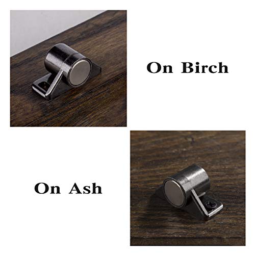 Keenkee 2 Pack Magnetic Cabinet Door Catch, Black Tone Gun Metal - color: Gun Metal 2ps