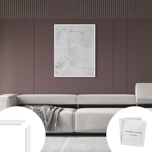 Peel and Stick Wall Molding Trim 30FT - color: White, size: 30 FT