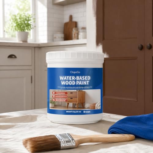 Wood Furniture Paint, Chocolate Brown, 10 fl oz - color: Chocolate Brown, size: 10 Fl Oz (Pack of 1)