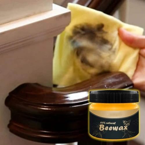 Wood Seasoning Beeswax,Beeswax Furniture Polish(2 Pack)