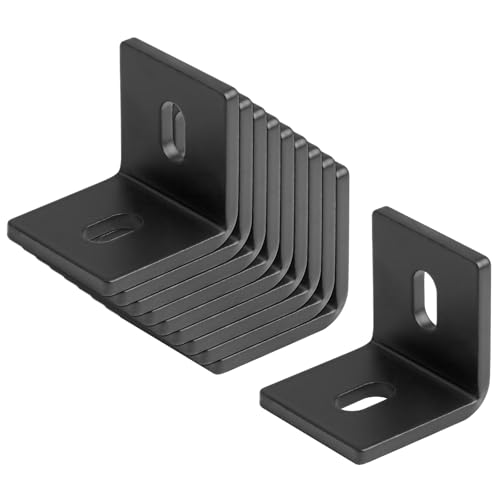 10 PCS 2" x 1-7/8" Heavy Duty L Bracket, Slotted Corner Brace, 3/16" Thick - size: 2" x 2" x 1-7/8"