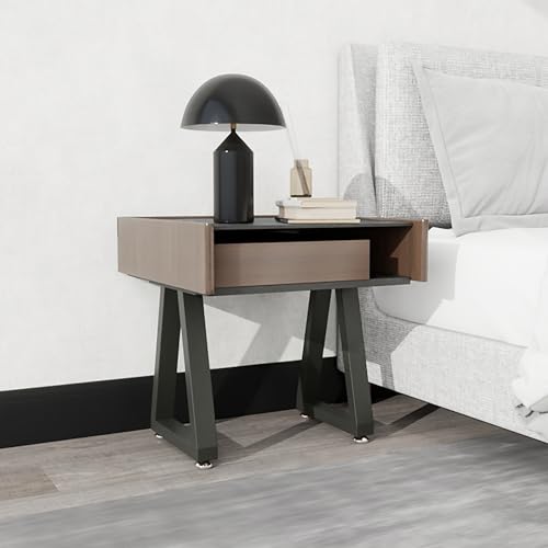18” Metal Table Legs, Trapezoid Bench Legs, Heavy Duty Metal Desk Chair Dining & Coffee Table Feets, DIY Furniture Feets (H18” x W12.3”) - color: Black, size: 18 '' Trapezoid