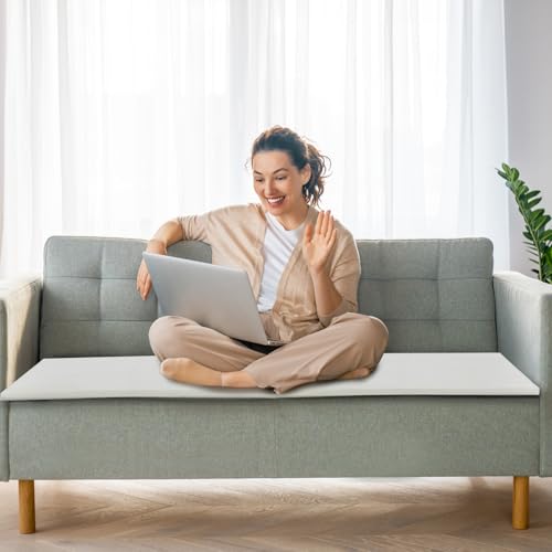 Frienda 1 Pack 144" x 16" x 0.4" Upholstery High Density Craft Foam, White - color: White, size: 144" x 16" x 0.4"