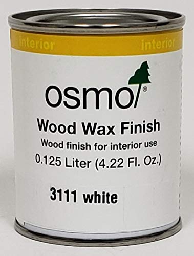 Osmo Wood Wax Finish Transparent, 3111 White - .125 Liter - color: White, size: .125 Liter